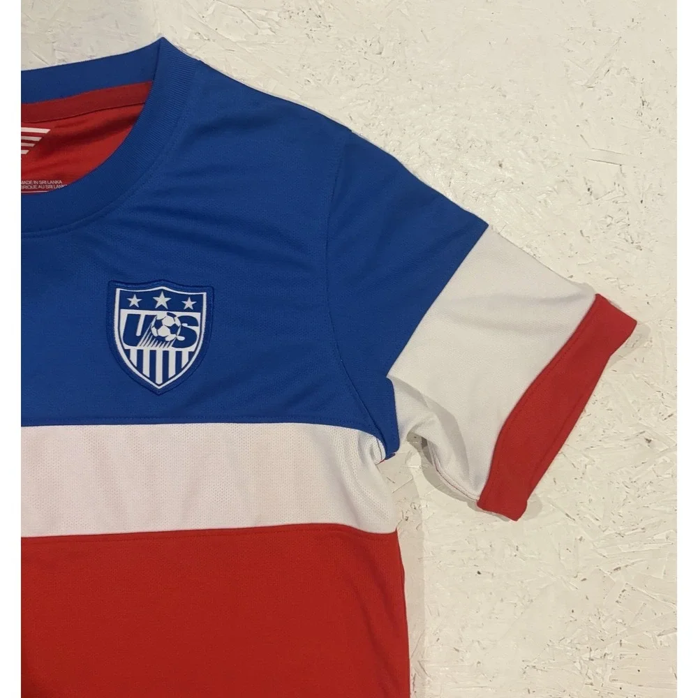 KIDS YOUTH XL Authentic Nike USMNT BOMB POP 2014 Soccer Jersey USA 578020-657
